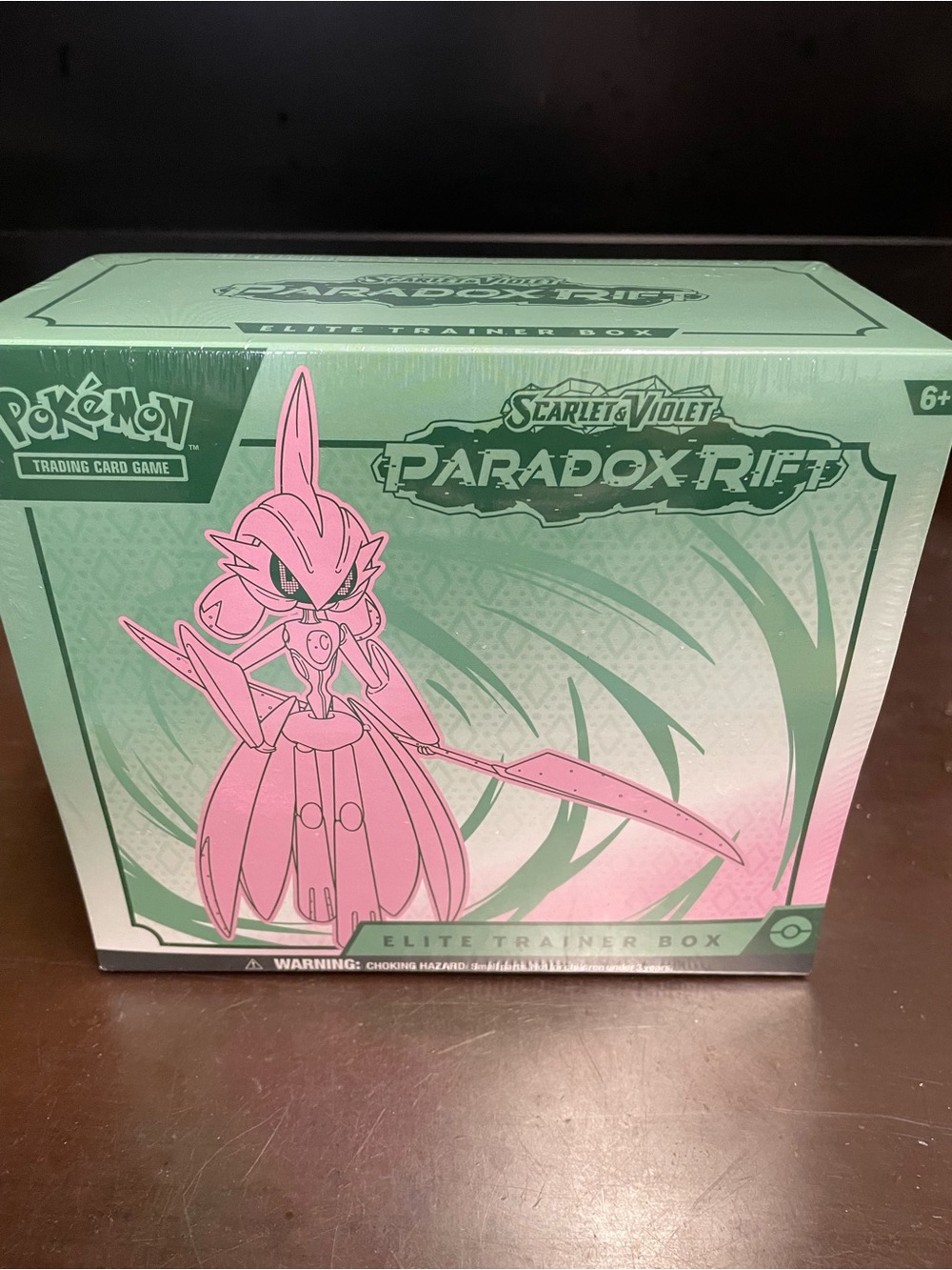 Pokemon Paradox Rift Elite Trainer Box - Mint Green and Pink Artwork